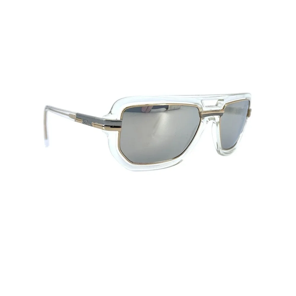 Vintage‎ Cazal Aviator Mirrored Gold Clear Mens Sunglasses Navigator Hip Hop Y2K